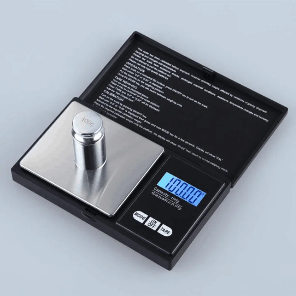 Miniatúrne elektronické šperky Stupnica 200g/001g Vysoko presná šperky Scale Electronic Digital Packet Stupnica