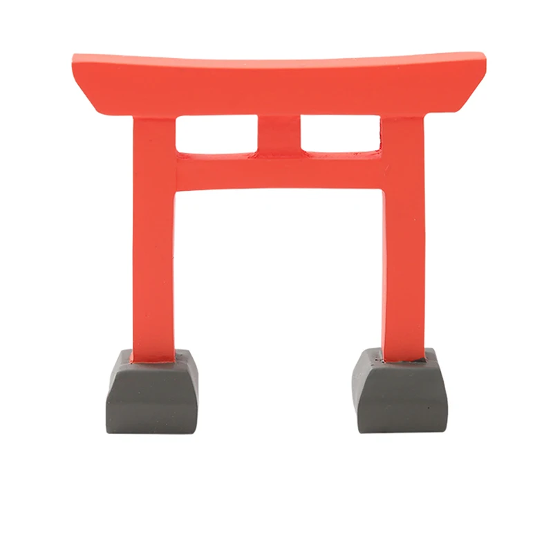 Miniatúrne červené japonské shinto torii brána shinto oltárna polica miniatúrna svätyňa Japonsko Tradičné požehnané dvere zen