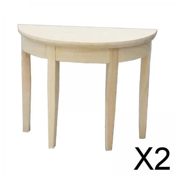 Miniatúrny nábytok 2xDollhouse 1/12 jedálenský stôl pre detskú bábiku