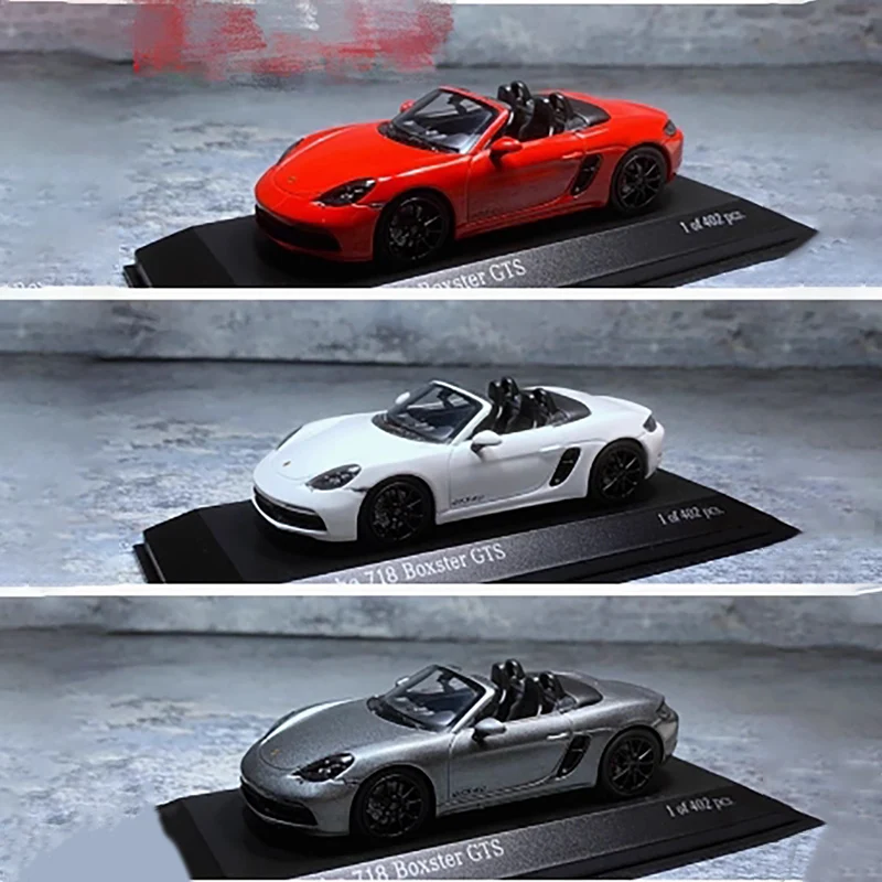 Minichamps 1:43 Stupnica 718 Boxster GTS 2021 Roadster zliatiny simulácia automobilu Classic Adult Collection Static Display