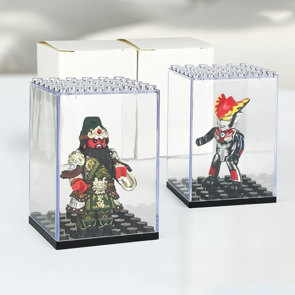 Minifigures akrylové puzdro Akcia Akcia Obrázok Obrázok Zobrazenie skrinky Zobraziteľné ukladacie puzdro pre modely hračiek zberateľov