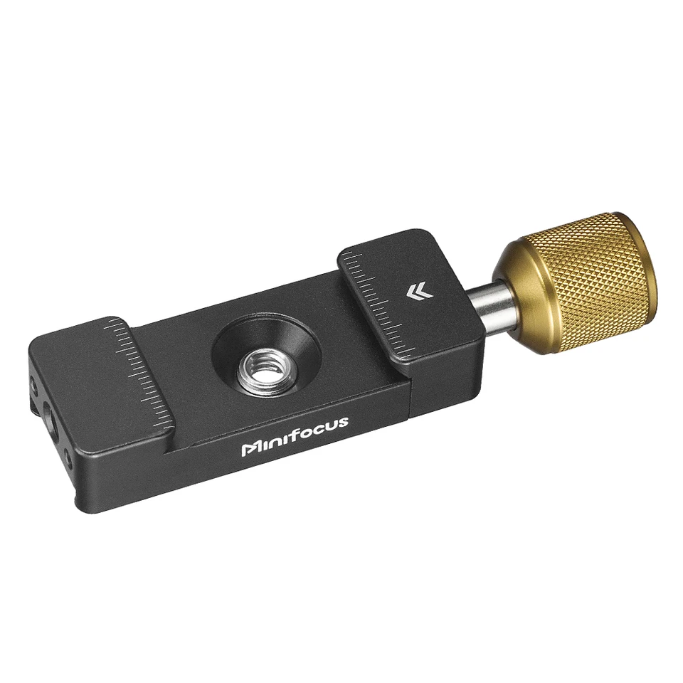 Minifocus Arca Swiss/RRS svorka s adaptérou na studenú obuv 1/4 '' Arri Hole pre TREDOD Ball Hlava Camera Rýchle uvoľnenie L Doska držiaka L