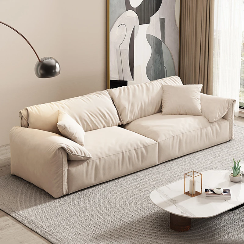 Minimalistická obývacia izba Nábytok Sofa Luxusné škandinávske pohovky a pohovky Individuálny tofu blok Divano Soggiorno Domáca dekorácia