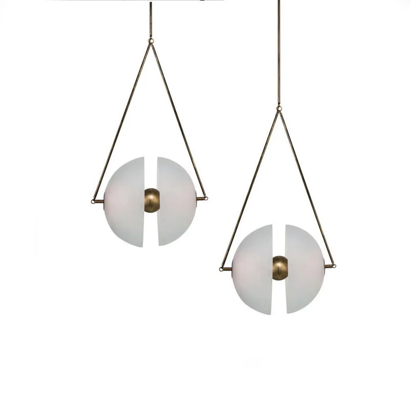 Minimalistická vlastná sklenená guľa Luster kreatívne zavesené lampy jedáleň obývacia izba dekor