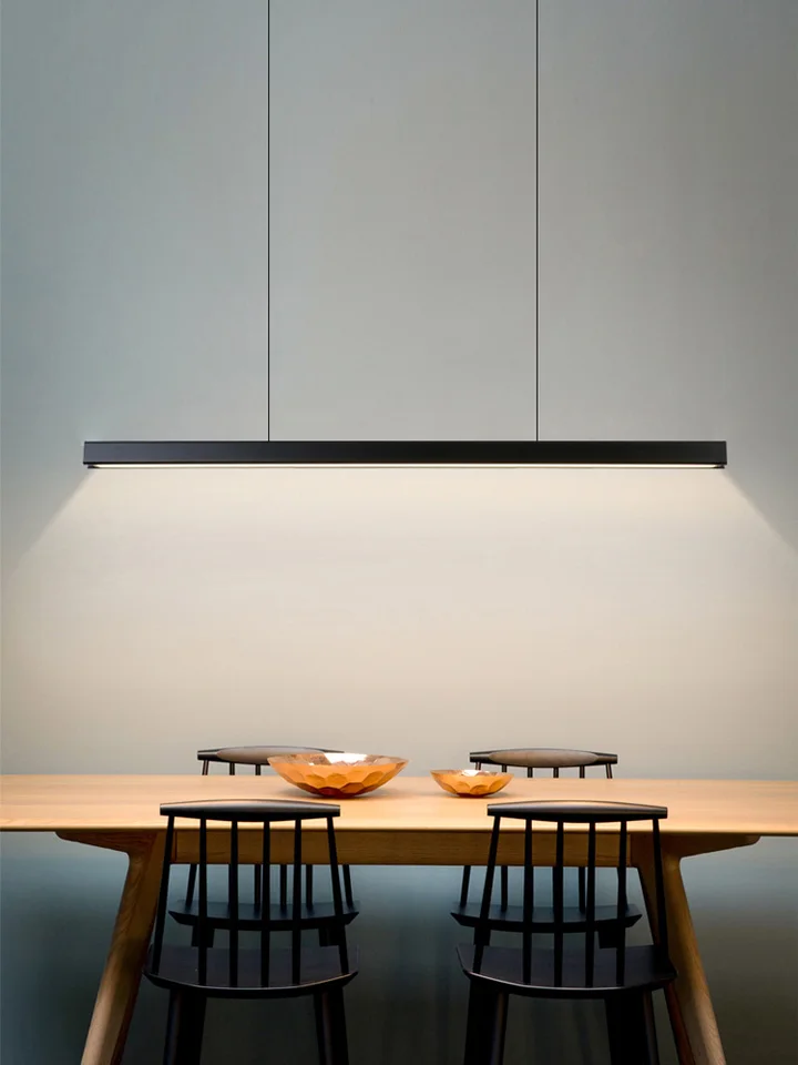 Minimalistické dlhé lineárne LED prívesok Office Bar stol