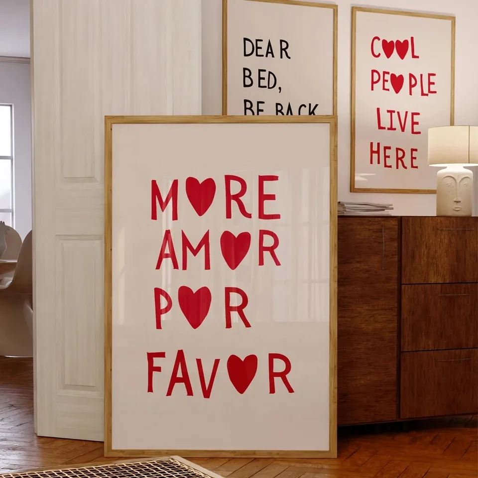 Minimalistické srdce Moderné Moderné amor porcie citácie Citáty na stenu