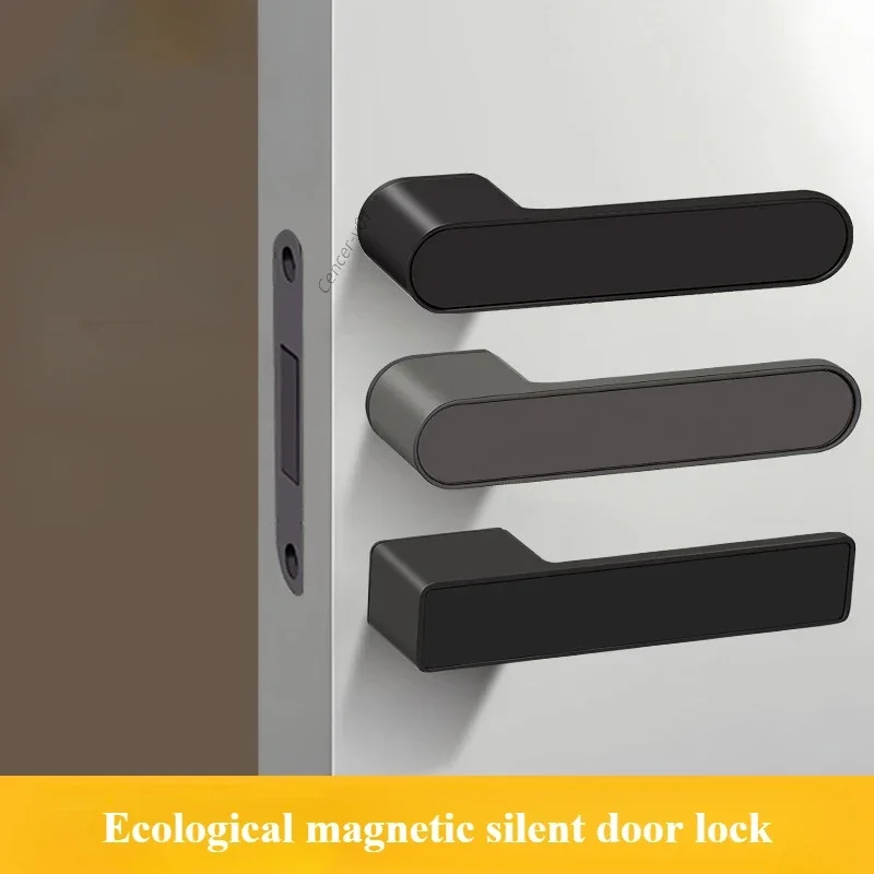 Minimalistický ekologický zámok v európskom štýle Nový skrytý spálňa Štúdium Keyho dierka Magnetický zámok tichých dverí