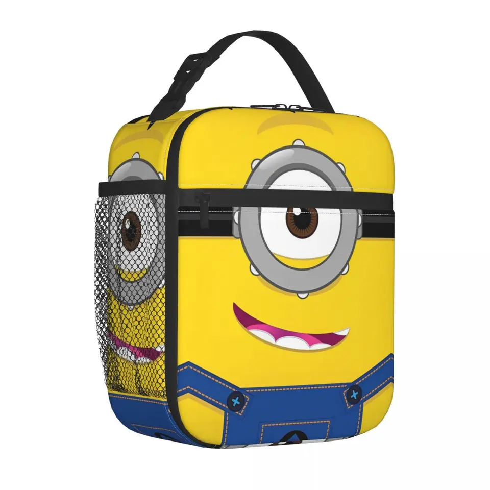 Minions Stuart Izolovaný obedový taška na obed Cooker Bag Lunch Cytle Prenosná tote obedová boxová taška v taške Outdoor