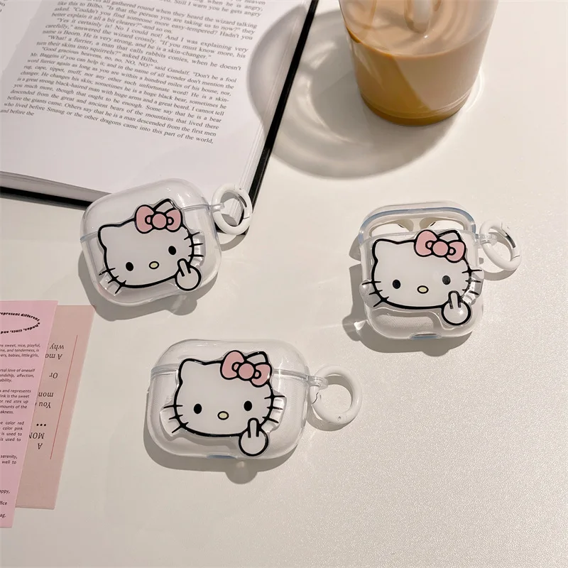 Miniso Cartoon Hello Kitty Sarfet Cover pre Apple AirPods 1 2 3 Generálny AirPods Pro/Pro2 Bezdrôtové puzdro Bluetooth