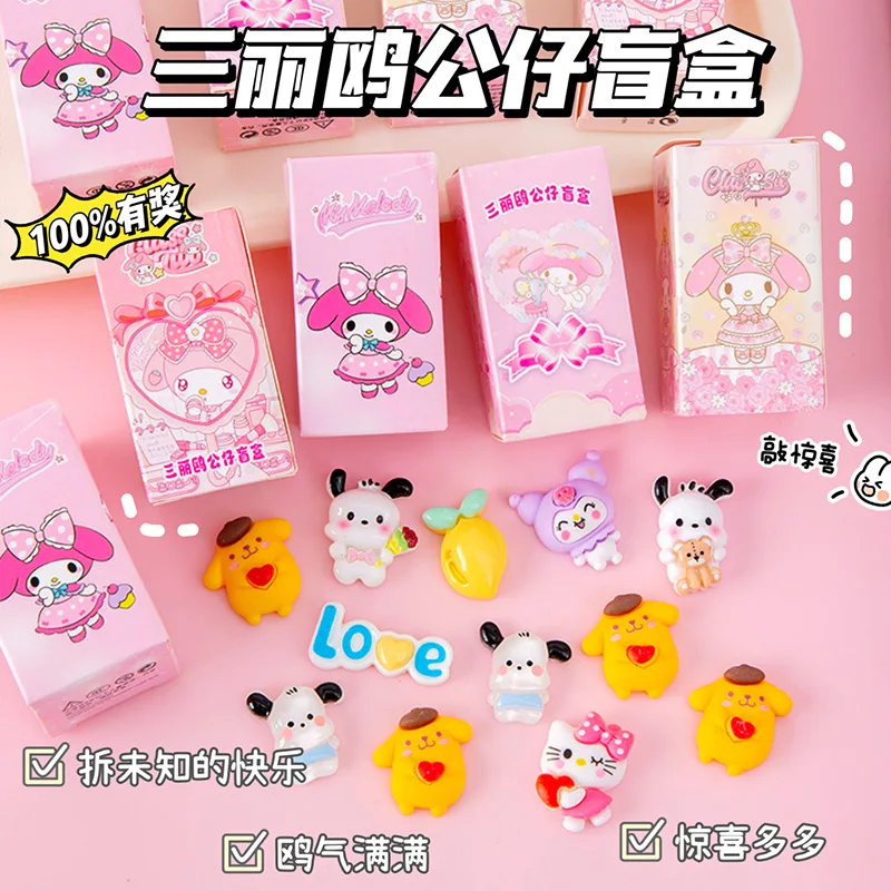 Miniso Cartoon Sanrio Doll Blind Box Creative Children Draw Fun Nová roztomilá bábika materská škola prekvapenie malé darčeky
