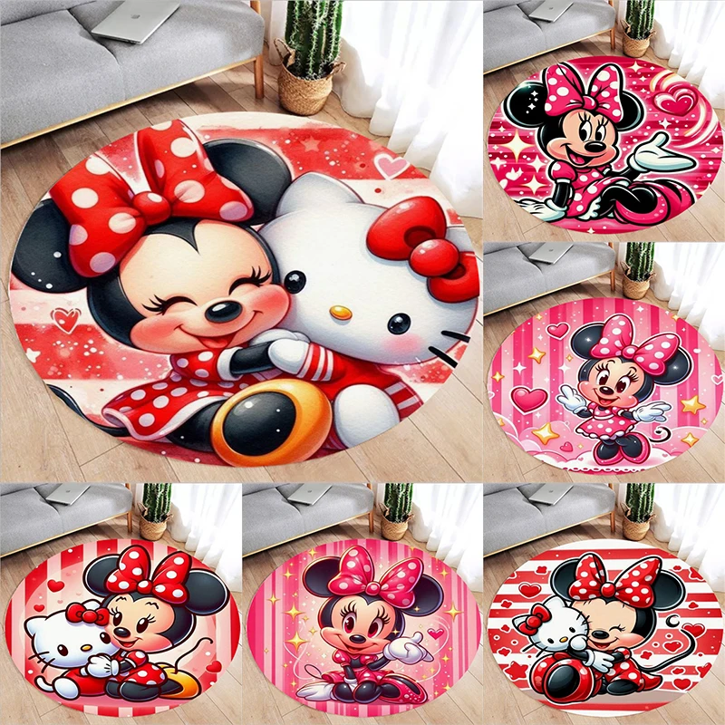 Miniso Disney Minnie Mouse Round Rug Detský spálň