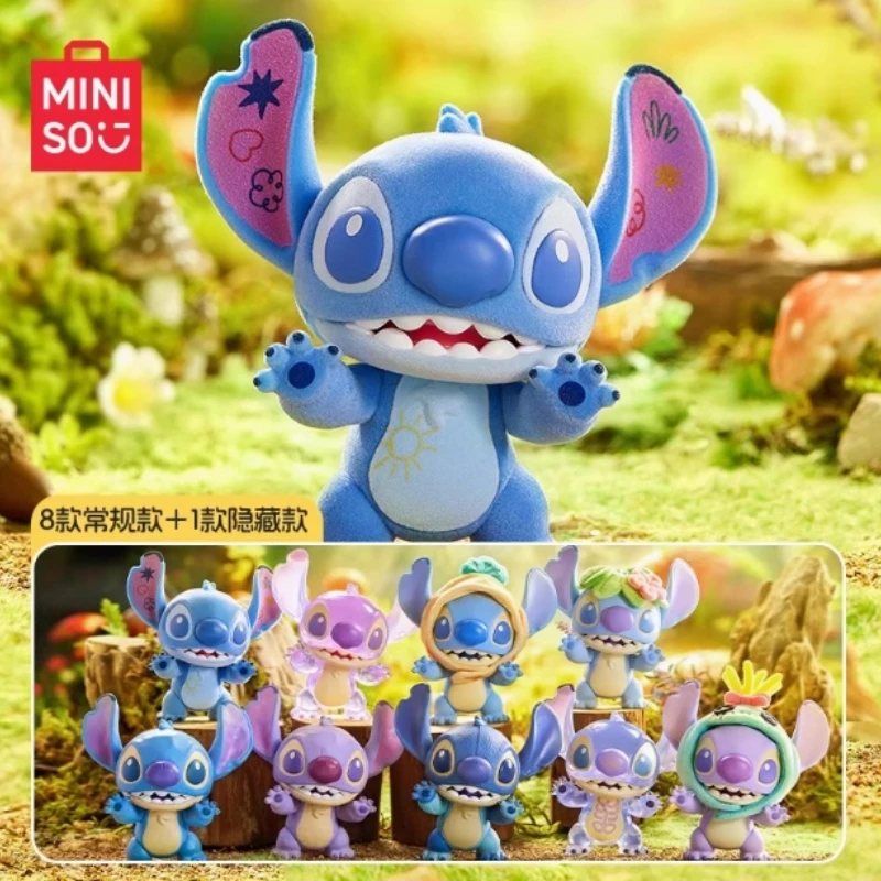 Miniso Disney Stitch Séria Rôznorodosť moderných a chladných slepých skriniek Ozdobia slepá skrinka Stitch Detské hračky Darčeky