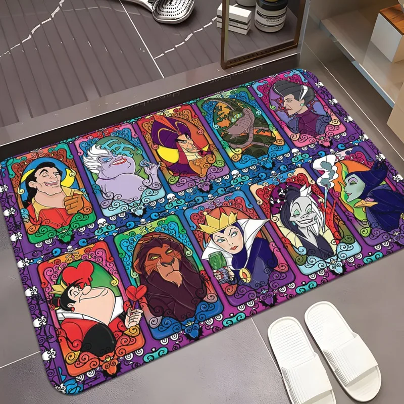 Miniso Disney the Sea Witch Ultra-Soft Area Koberce Absorpent do obývacej izby Spálňa koberca alebo vchod