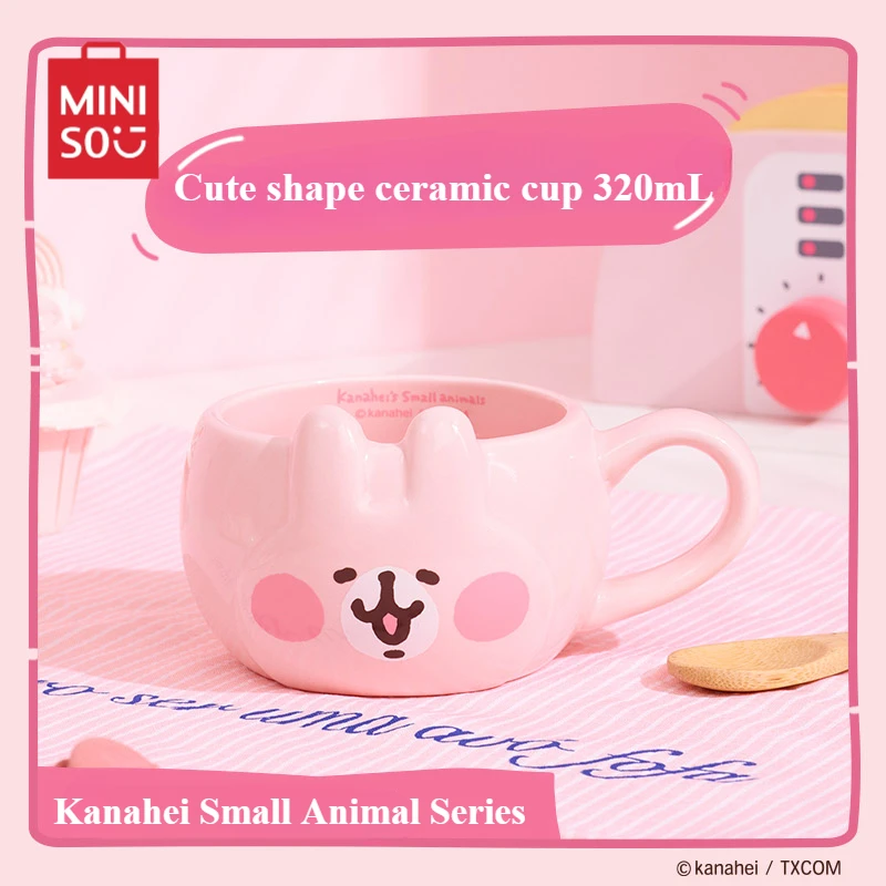 Miniso Kanahei Small Animal Series keramický pohár kreslený štýl vody Detské hračky anime periférne narodeniny darček kawaii