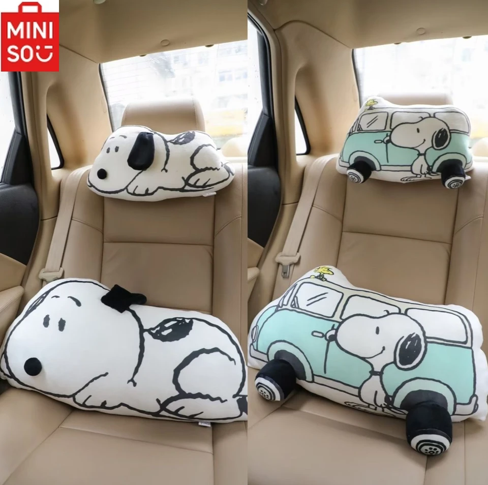 Miniso karikatúra autosedačky vankúš vankúš v vankúši