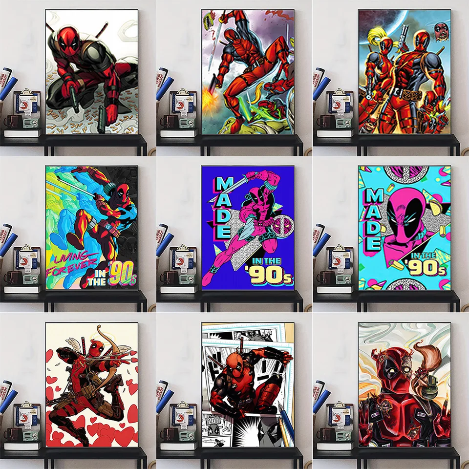 Miniso Marvel superhrdiny Avengers Spider-Man Home Can Spálňa Dekoratívne plagáty detská izba nástenná nástenná maľba maľba maľba tlač