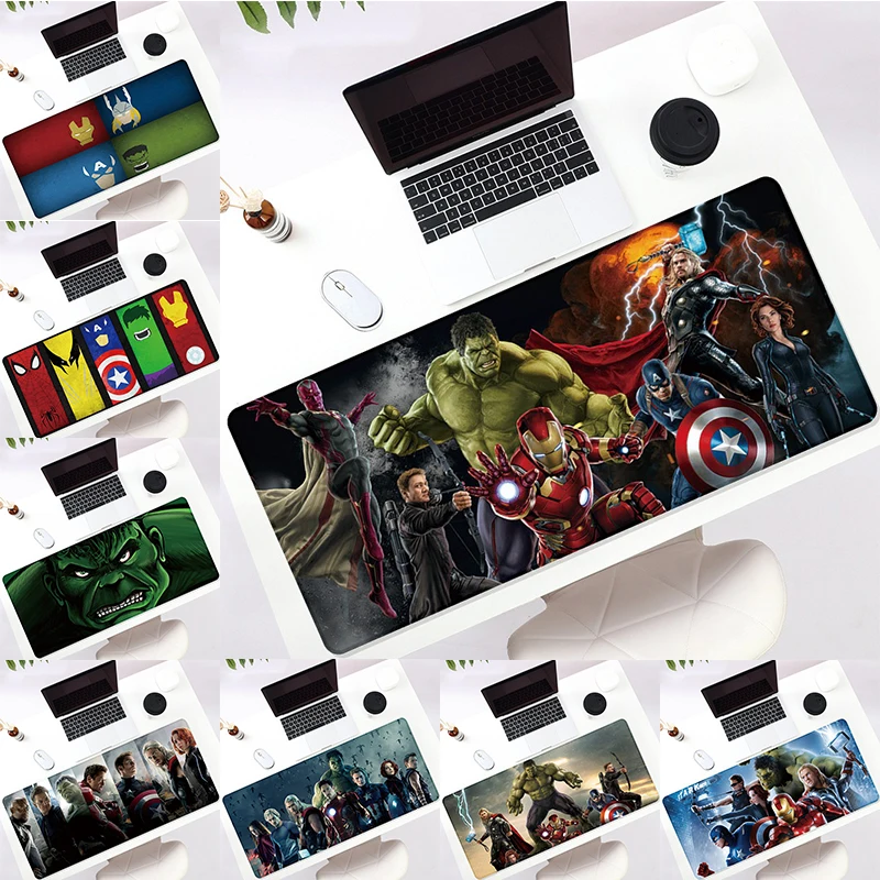 Miniso Marvel Téma Veľká herná herná podložka Mouse Balking Edge Washable Non-Slask stolovej podložky pre počítačové esporty