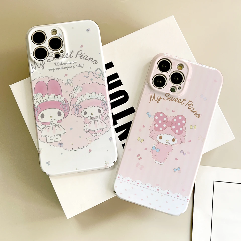 Miniso My Sweet Piano Telefón puzdro pre iPhone 16 15 14 13 12 11 Plus Pro Max Mini Glossy HD Hard Cover Film Shell