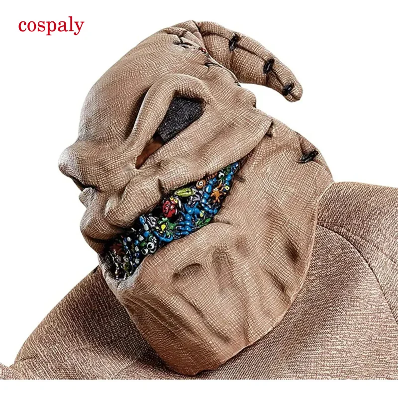 Miniso nočná mora pred Vianocami oogie boogie cosplay maska ​​kostým latex prilba halloween Party karnevalové rekvizity