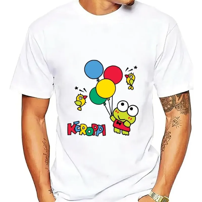 Miniso Sanrio keroppi roztomilý tričko Men Combinácia Dámske oblečenie s krátkym rukávom Cotto Cotto