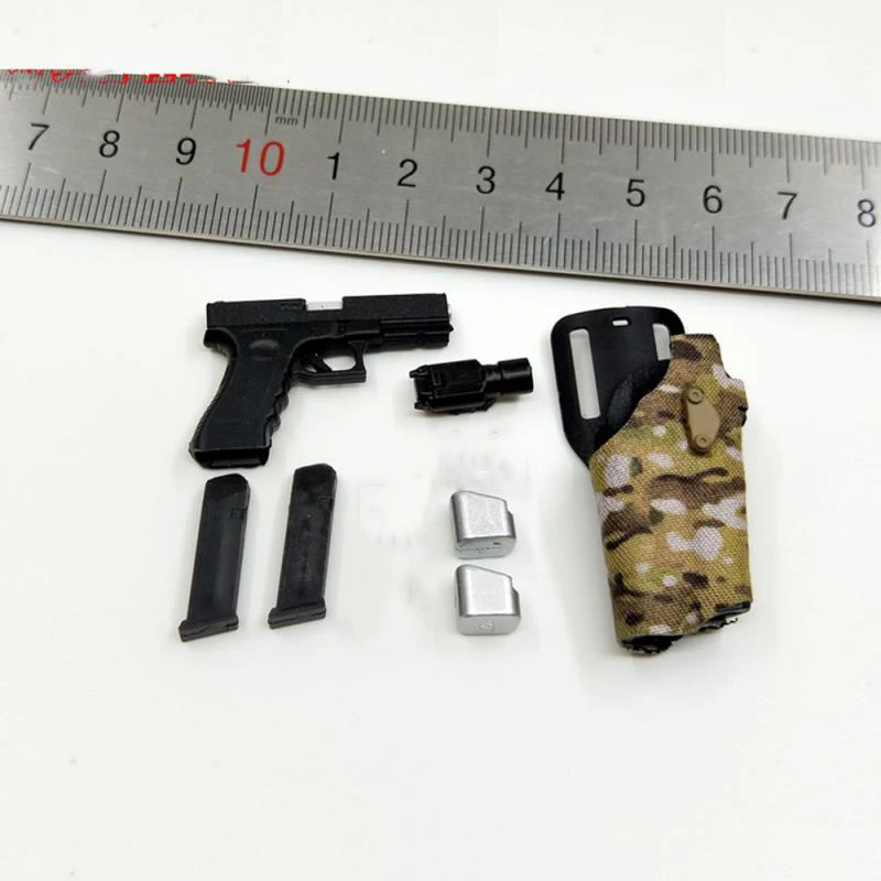 Minitimes M028 Us. Špeciálna armádna vojaka Hračky Zbraň Secondar G17 Clips Piest PVC Materiál pre 12 