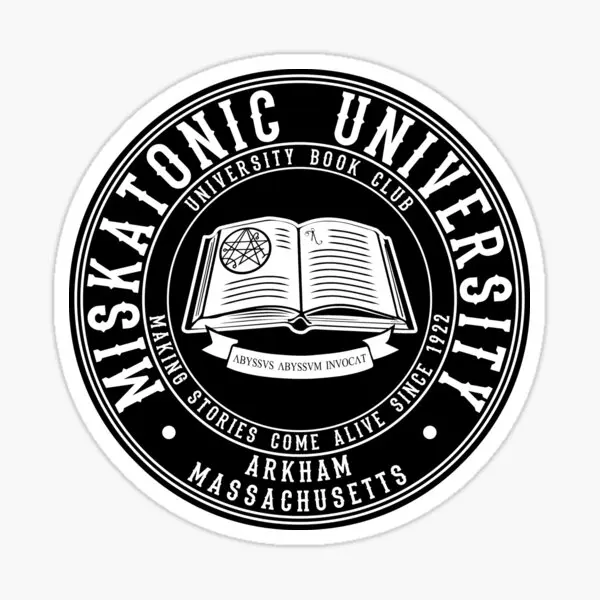 Miskatonic University Book Club 5ks nálepky pre nárazníkovú izbu anime roztomilé nálepky na batožinu