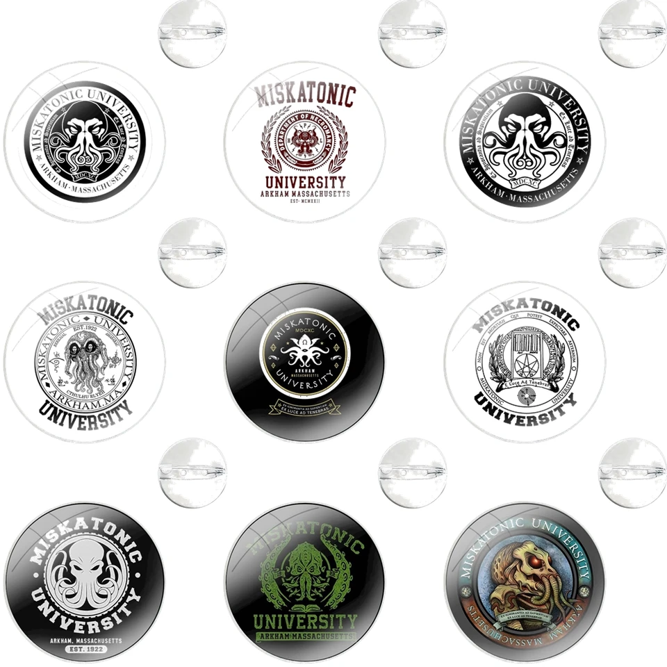 Miskatonic University Pins Badge Metal Brošes pre darček na dekoráciu batohu