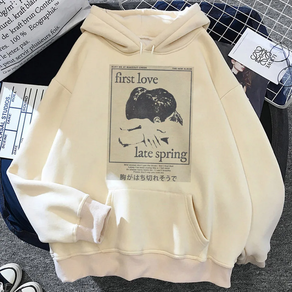 Mitski Hoodies Ženy Streetwear Japonsko potiahne ženská vintage kapucňa