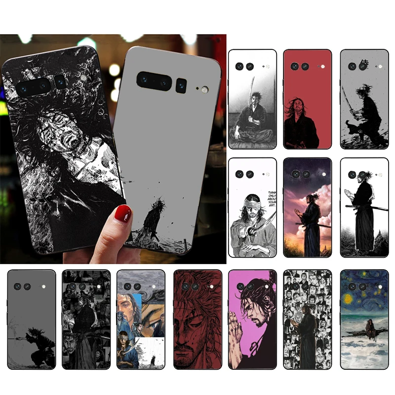 Miyamoto Musashi vagabond telefónny puzdro pre Google Pixel 9 Pro XL 8 7 6 Pro Pixel 8a 7a 6a 4a 3a 3xl pixel 8 7 6 5 4