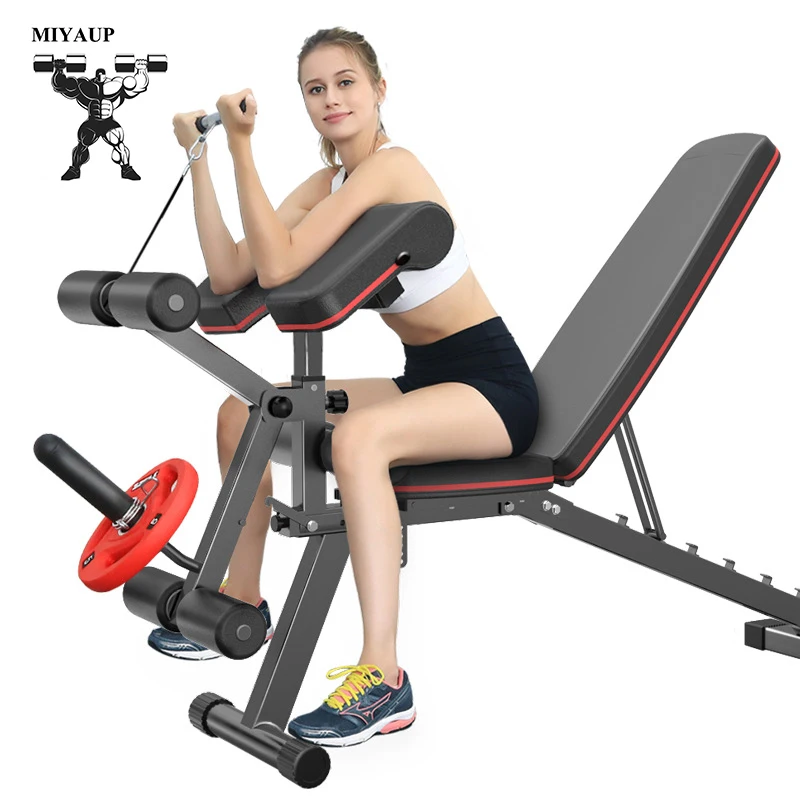 Miyaup Household Sit-Ups Fit Equipment, multifunkčné fitnes kreslo, tréner nôh, lavica vtáčej činky