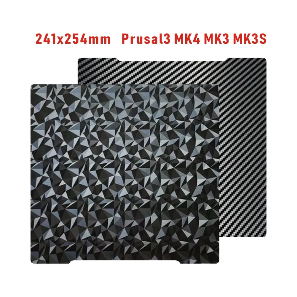 MK4 PEI List Peo pre Prusa MK3S uhlíkové vlákno Pet Plate H1H obojstranná pružinová oceľová doska pre Prusa I3 Mk2.5s MK3 MK3S+