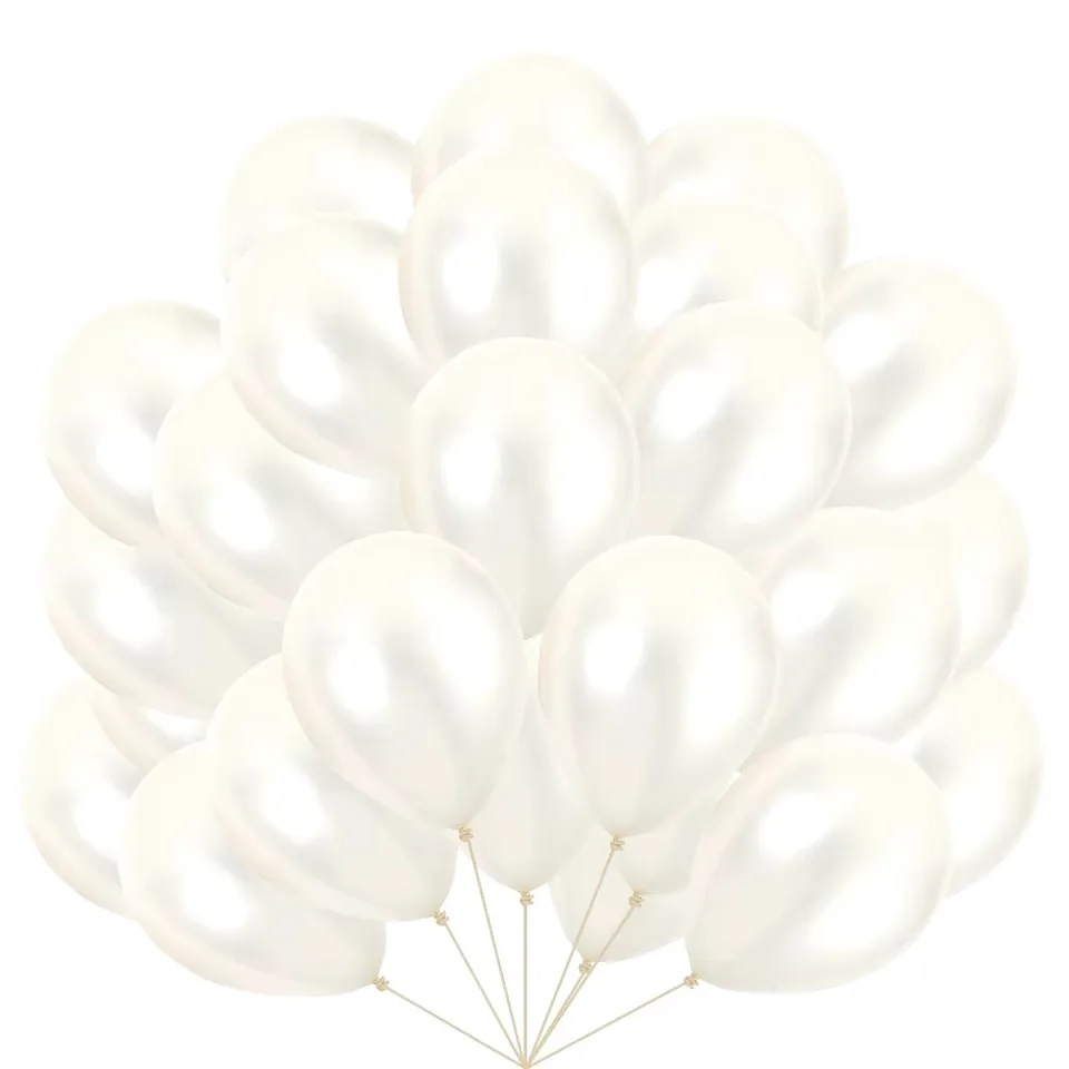 Mlieko biele perly balón 5/10/12 palca latex Ballon set girland svadobné narodeniny dekorácie Dodávky Dodávky pre bábätká Globos Darček