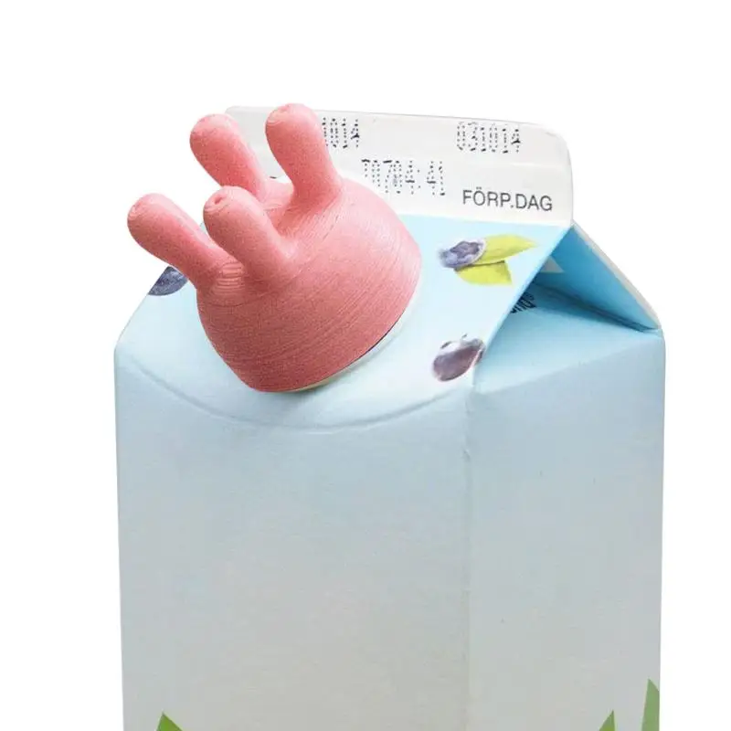 Mliečna uzáver mlieka Karton Cap Difle Diverter Cartoon Opätovne použiteľné džúsové mlieko pitie fľaše