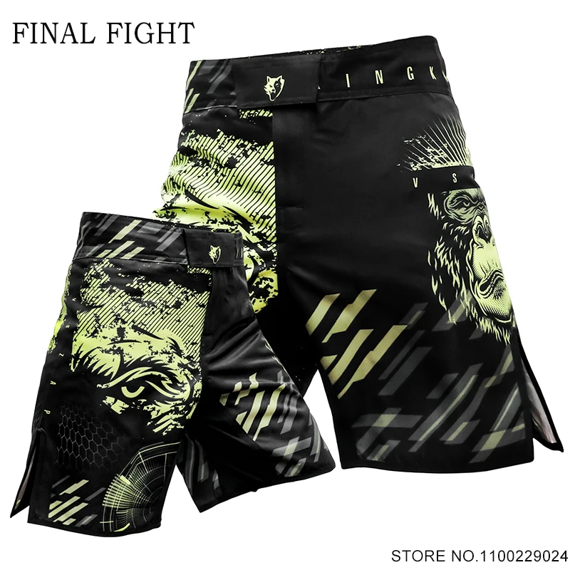 MMA Shorts vszap zápasiacich nohavíc Men gorilla sublimované bojové umenia bjj muay thai boxer kickbox MMA Grappling Trunks