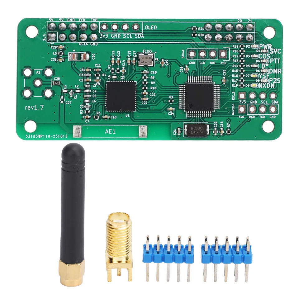 MMDVM HOTSPOT doska PCB 32 BIT 10MW RF DMR YSF P25 NXDN Dstar Hotspot Board Modul