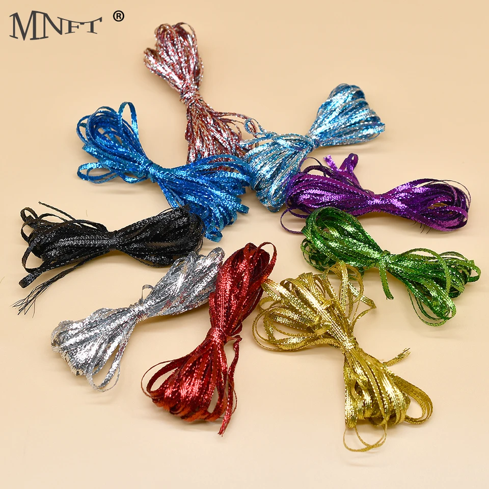 Mnft 2packs 3 mm vlnité bleskové pramene žiaria bleskové syntetické materiály voči muškátom simulujú rybie váhy lietajúci rybársky materiál