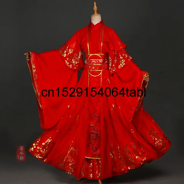 Mo dao zu shi cosplay wei wuxian svadobné šaty Nebeské úradníci požehnaj Xie lian staroveký cosplay custome halloween han fu
