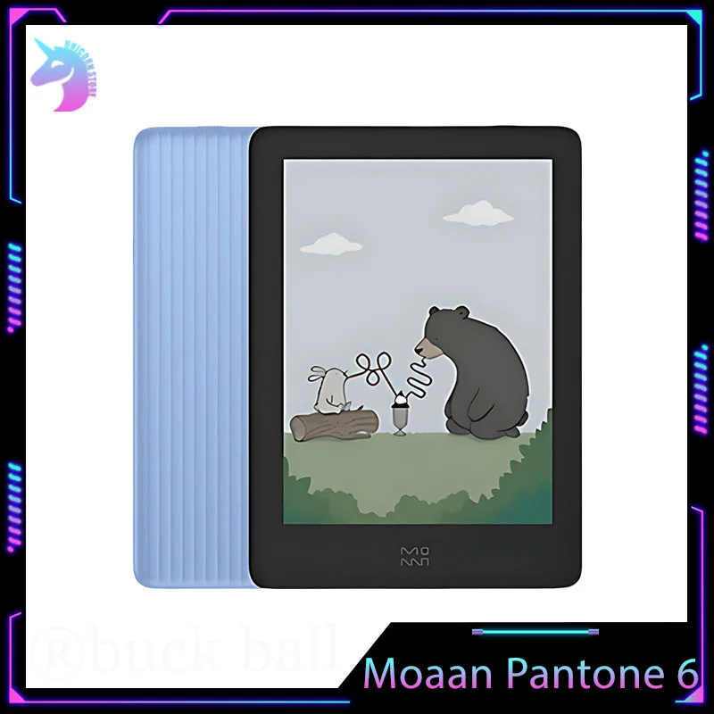 Moaan Pantone 6 Smart E-Book Reader Electronic Book Tablet 64 GB Android 11 Color Ereader Prispôsobený 6-palcový malá obrazovka obrazovky