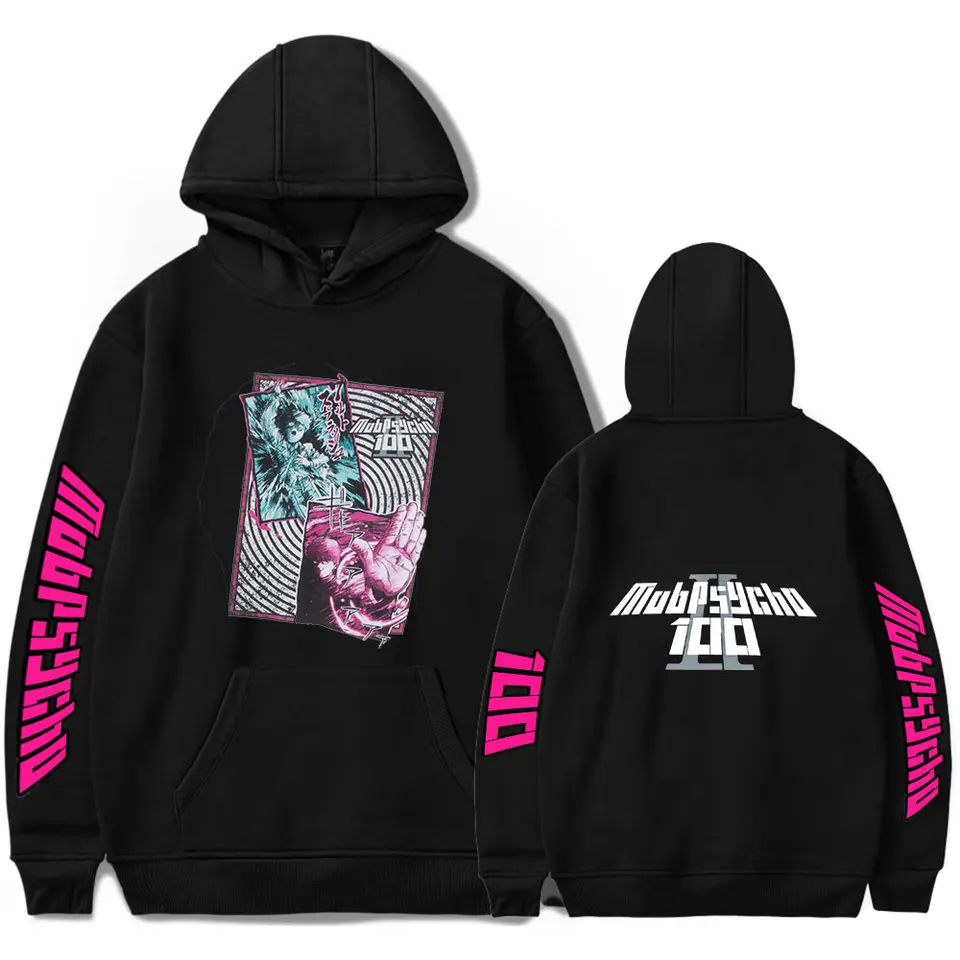 Mob Psycho 100 Hoodie Merch Hoodie Muži a ženy Tlač Unisex Harajuku Tops