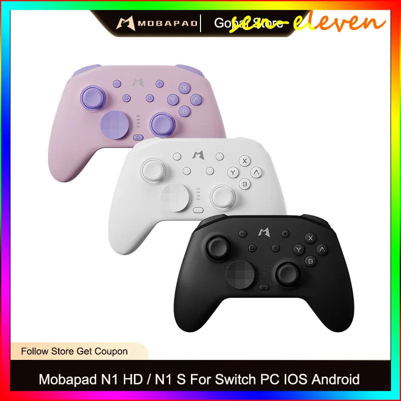 MOBAPAD N1S / N1 HD 2.4G Wireless Bluetooth Game Controller s Hall Effect Joystick Gamepad pre Nintendo Switch PC iOS Android