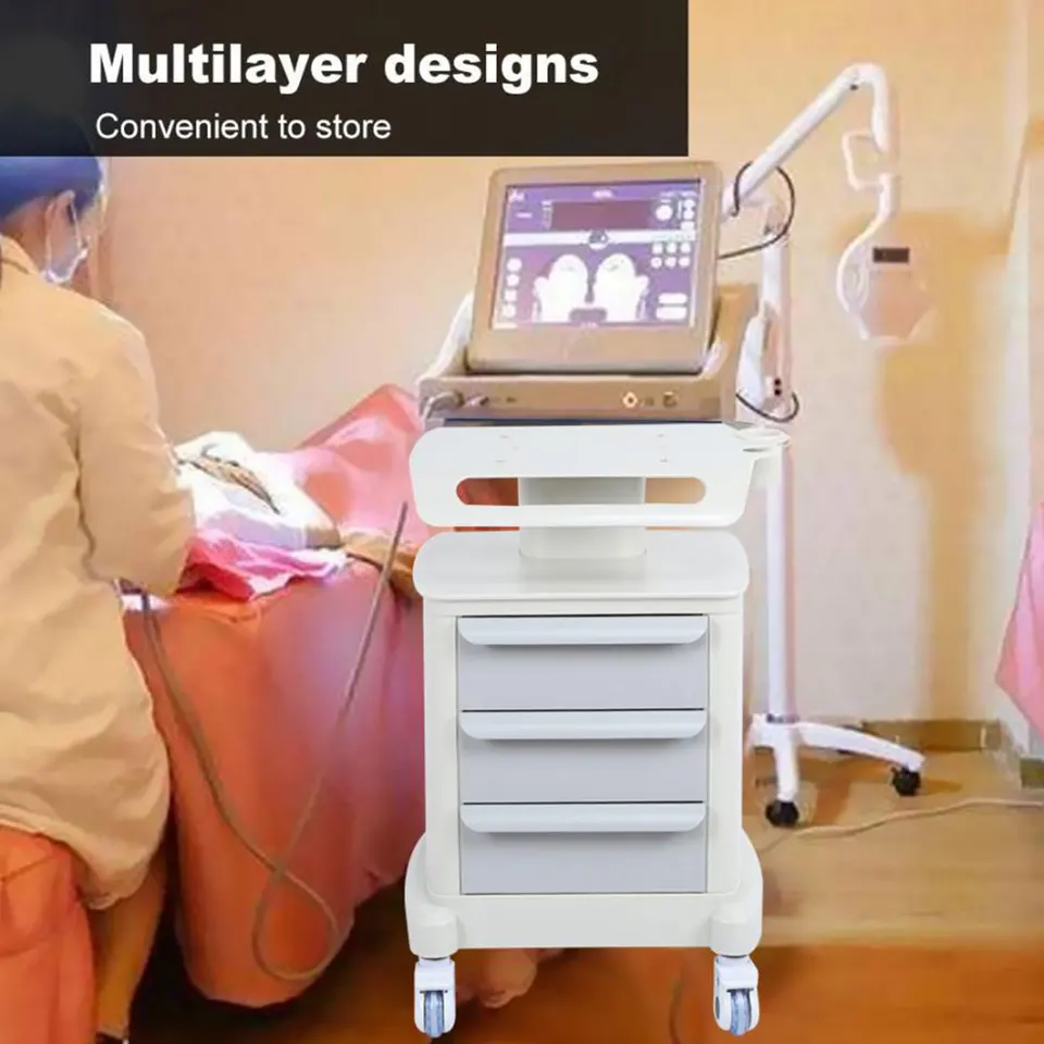 MOBILNÁ 3 VLASTNÁ Multifunkčná kozmetická salón SPA SPA TROLLEY STAND MONTBED pre kozmetické stroje