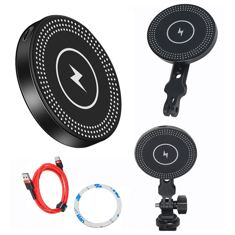 Mobilný telefón držiak Magnetická bezdrôtová nabíjačka 10W adaptér TRODOD 1/4 Mount Cold Shoe pre stanicu nabíjacej stanice Magsafe Magnet
