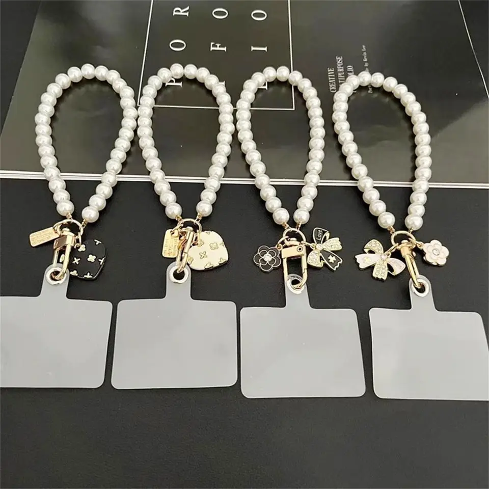 Mobilný telefón Náramok s príveskom Ručné lano krátky perla na šnúrku perla na šnúrku remienok Pearl remienok na zápästie mobilný telefón Lanyard