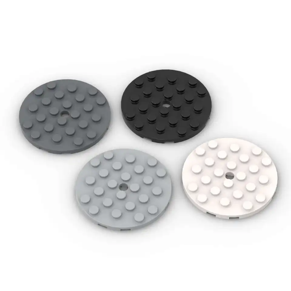 MOC 10ks 11213 kolo 6x6 s otvormi stavebné bloky doska doska Základné tehly tehly častíc Puzzle DIY Hračky pre deti narodeniny darčeky