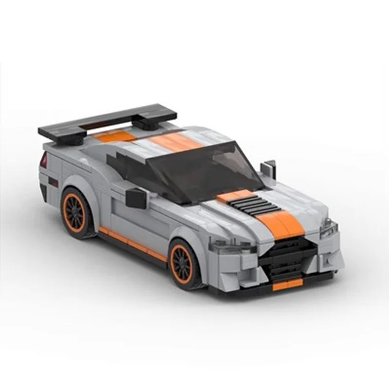 MOC 391ks Ford Mustang Shelby GT500 Model kompatibilný s LEGO s malými časticami Zostavenie budov Blokovanie hračiek pre hračky