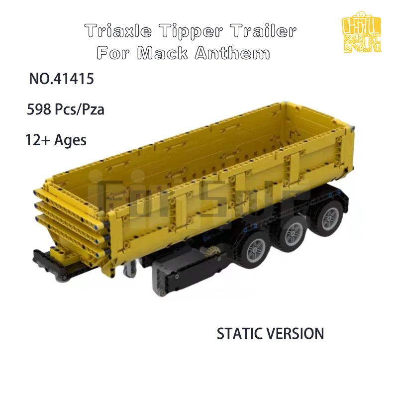 MOC-41415 Model prívesu s prívesom s tromi nápravami s výkresmi PDF Budov