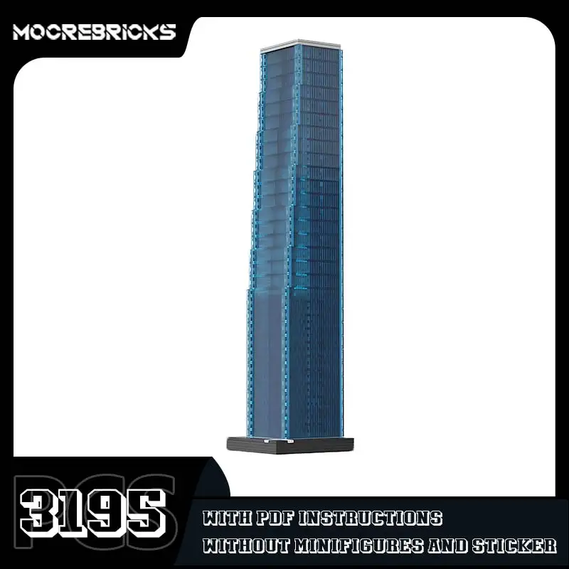 MOC-47424 ONE Manhattan West Building Building Blocks Blocks Mestský mrakodrap architektúra Technológia tehly tehly hračky pre detské puzzle darček