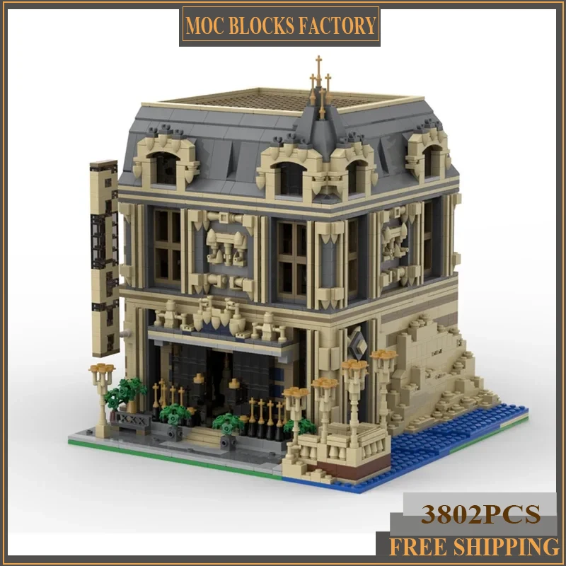 MOC BLUCH BLOKY Street View Model 10253 Big Ben Building Technické tehly