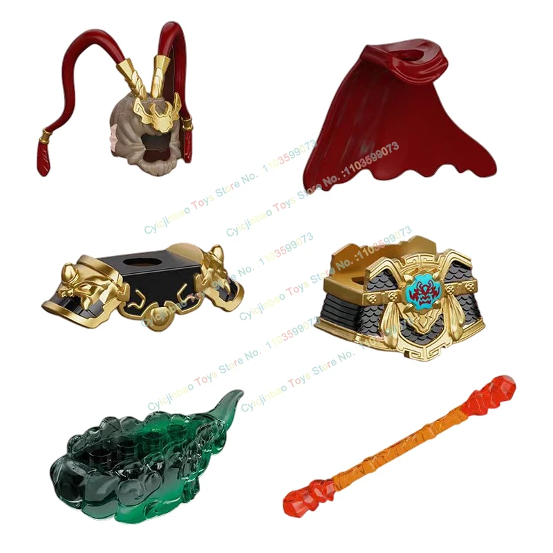 MOC BRICKS Cesta na západný Wukon Monkey Sun Anime Cartoon Figual Building Bloomping Blocks Hračky pre deti