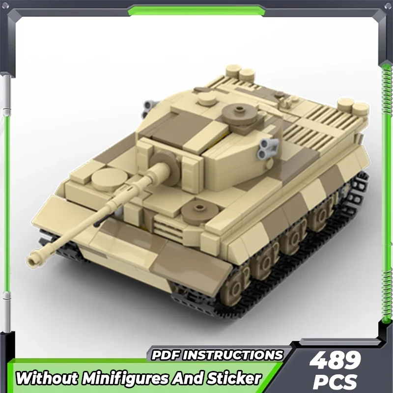 MOC Budova tehál Vojenský model nemecký druh WW2 Heavy Tiger Tank 1:42 Technológia blokuje darčeky vianočné hračky
